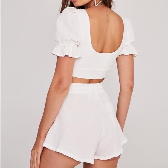 Stone Cold Fox Linen Set in White Size 0 - Picture 2 of 7